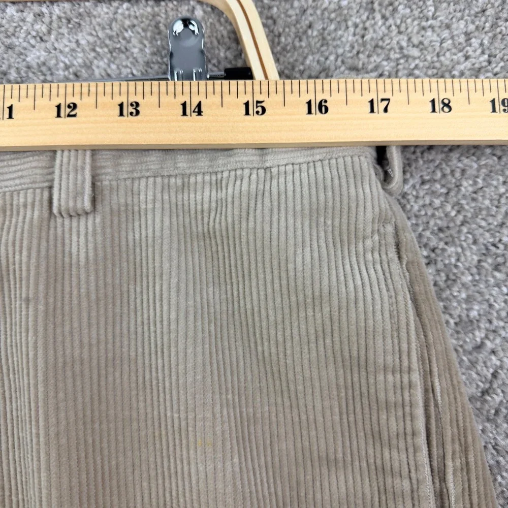 Banana Republic Size 35x32 Beige Corduroy Pants Flat Front Preppy Heritage